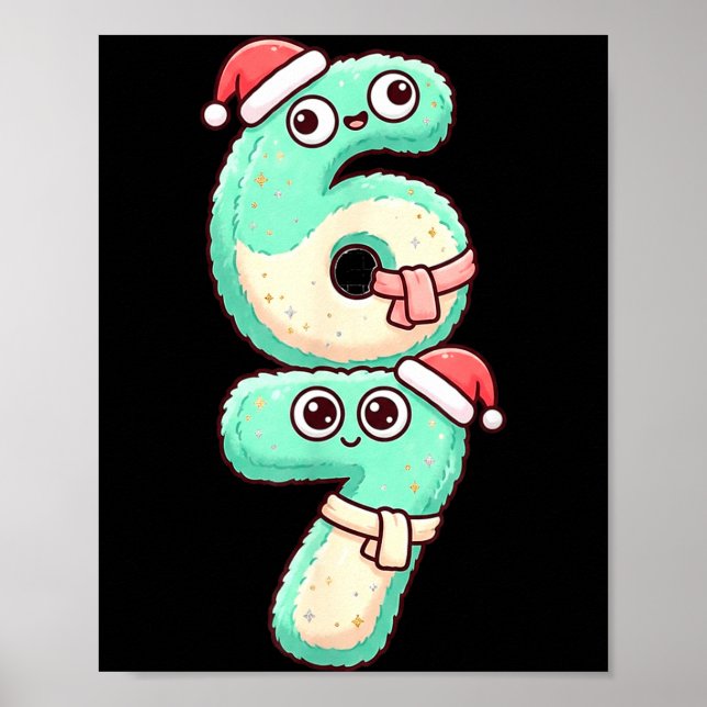 67 Christmas Kawaii Pastel Design  Poster (Front)
