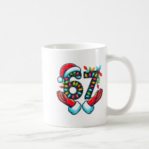 67 Christmas Lights Funny Christmas 6 7 Meme Xmas  Coffee Mug