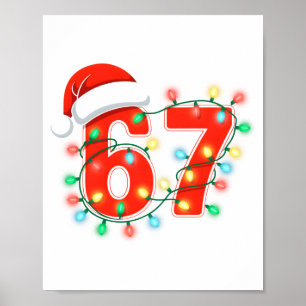67 Christmas Lights Meme Saying 6 7 Costume Xmas L Poster