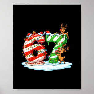 67 Christmas Meme 6 7 Numbers Six Seven Gen Z Alph Poster