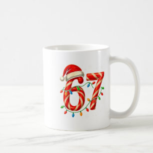 67 Christmas Meme Funny Six Seven Xmas Lights Cand Coffee Mug