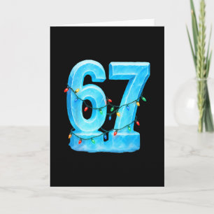 67 Christmas Meme Ice Holiday Pajama 6 7 Card