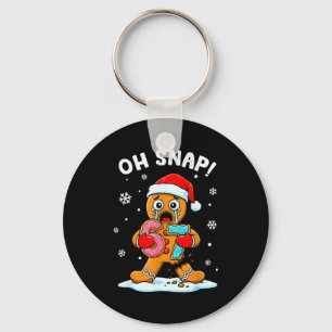 67 Christmas Oh Snap Gingerbreadman 6 7 Funny Meme Keychain