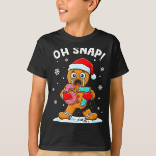 67 Christmas Oh Snap Gingerbreadman 6 7 Funny Meme T-Shirt