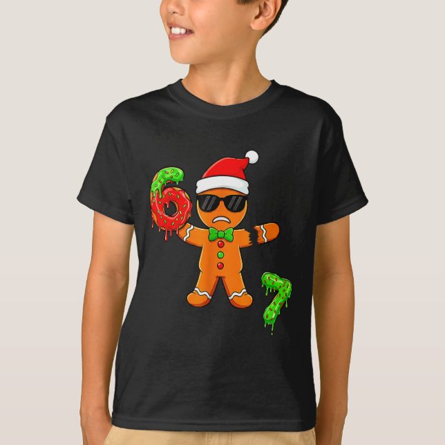 67 Christmas Oh Snap Gingerbreadman 6 7 Meme Xmas  T-Shirt (Front)