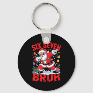 67 Christmas Shirt Santa Six Seven Bruh Men Women Keychain