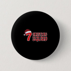 67 Christmas Shirt Six Seven Meme Squad 67 Red Pla 2 Inch Round Button