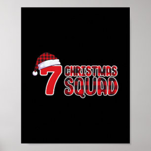 67 Christmas Shirt Six Seven Meme Squad 67 Red Pla Poster