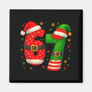 67 Christmas Six Seven Costume Santa Claus Magnet