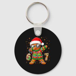 67 Christmas Six Seven Meme Gingerbread Santa Ligh Keychain
