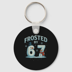 67 Christmas Snowman 6 7 Internet Meme Xmas 67 Keychain