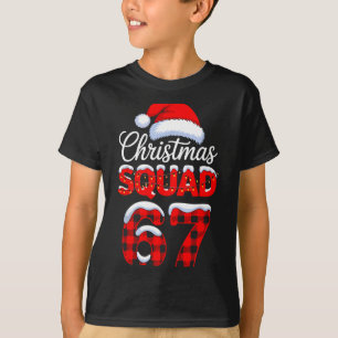 67 Christmas Squad Meme Saying 6 7 Santa Claus T-Shirt