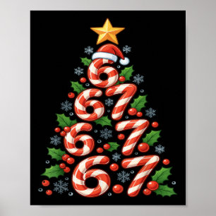 67 Christmas Tree Candy Cane Funny Holiday Xmas Br Poster