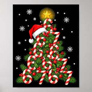 67 Christmas Tree Candy Cane Holiday Six Seven Mem Poster