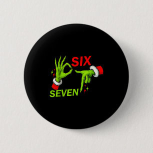 67 Christmas Trending Meme Saying 6 7 Meme Costume 2 Inch Round Button