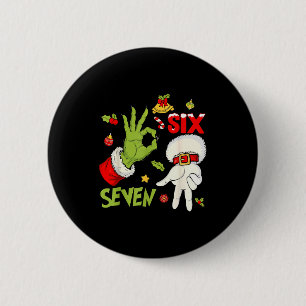 67 Christmas Trending Meme Saying 6 7 Meme Costume 2 Inch Round Button