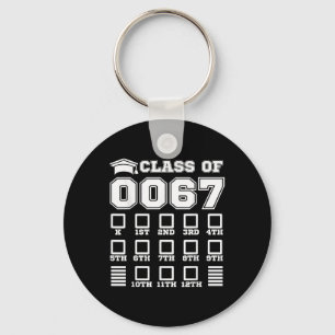 67 Cl Of 67 Grow With Me First Day Of School Check Keychain