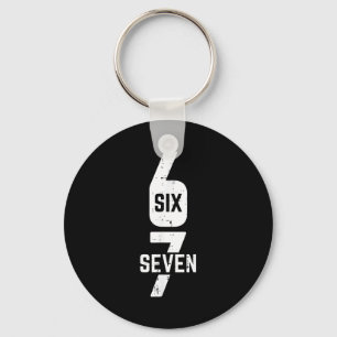 67 Costume Six Seven Meme Number 6 7 On It Men Wom Keychain