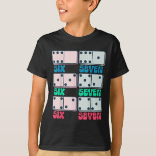 67 Counting Dominos Blocks Mathematics Teacher Vin T-Shirt