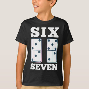 67 Counting Dominos Blocks Mathematics Teacher Vin T-Shirt