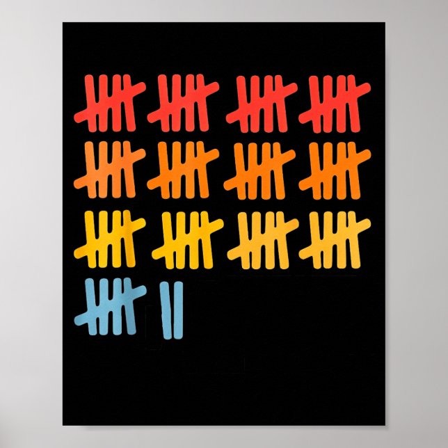 67 Counting Math Teacher Mathematics 67th Number  Poster (Front)