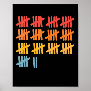 67 Counting Math Teacher Mathematics 67th Number  Poster