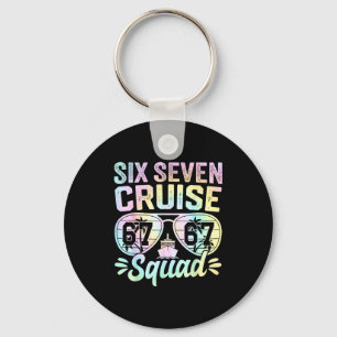 67 Cruise Squad 2025 Cruise Six Seven Meme Matchin Keychain