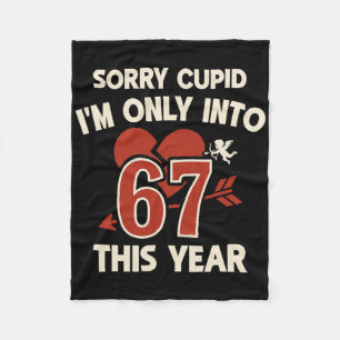 67 Cupid Valentine Meme, Funny Anti-valentine Grap Fleece Blanket