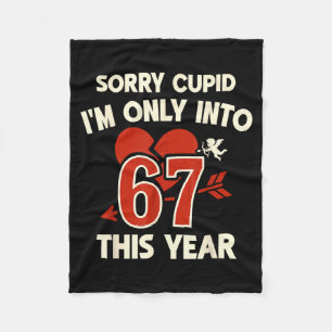 67 Cupid Valentine Meme, Funny Anti-valentine Grap Fleece Blanket