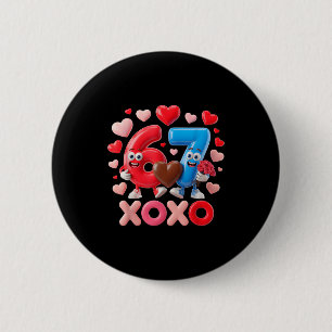 67 Cute Six Seven Gen Meme Couple Anniversary Vale 2 Inch Round Button