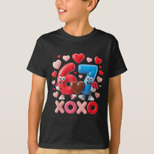 67 Cute Six Seven Gen Meme Couple Anniversary Vale T-Shirt