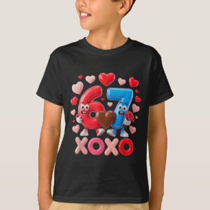 67 Cute Six Seven Gen Meme Couple Anniversary Vale T-Shirt
