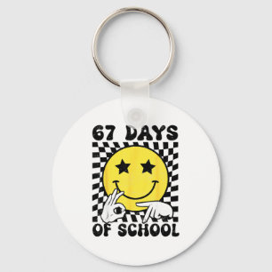 67 Day Of School Teacher Kids Six Seven Meme 6 7 G Keychain
