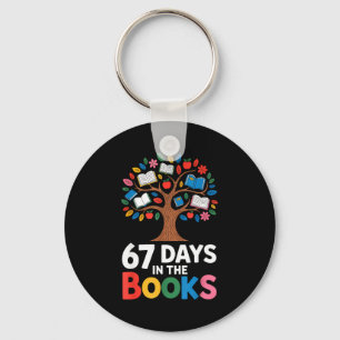67 Days In The Books Reading Teacher 67th Day Of S Keychain