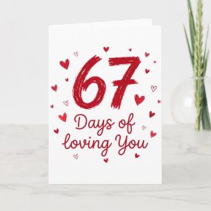 67 Days Of Loving You Funny Couple Valentine Card