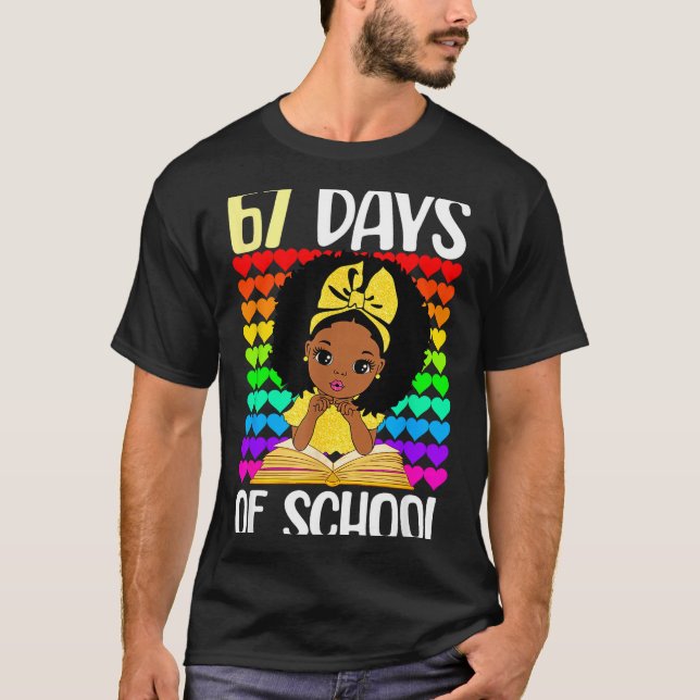 67 Days Of School 67th Day Smarter Six Seven Melan T-Shirt (Front)
