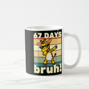 67 Days Of School Bruh Funny Meme Boys Kids Dabbin Coffee Mug
