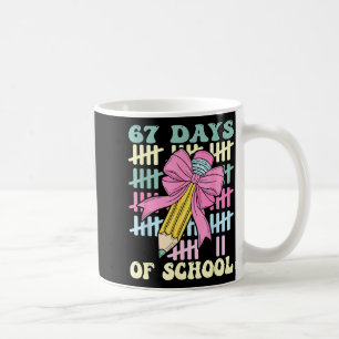 67 Days Of School Cool Teacher Design Coffee Mug