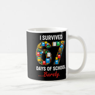 67 Days Of School Funny I Survived Six Seven Meme Coffee Mug