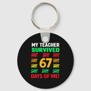 67 Days Of School Kids 67 Shirt Boys 6 7 Shirt Boy Keychain
