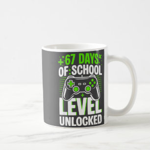 67 Days Of School Level Unlocked 67 Meme Gamer Coffee Mug