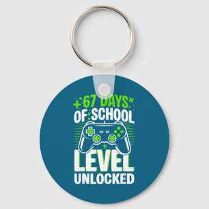 67 Days Of School Level Unlocked 67 Meme Gamer  Keychain