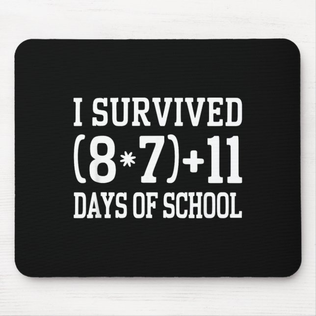 67 Days Of School Math Problem Teachers 67 Slang 6 Mouse Pad (Front)