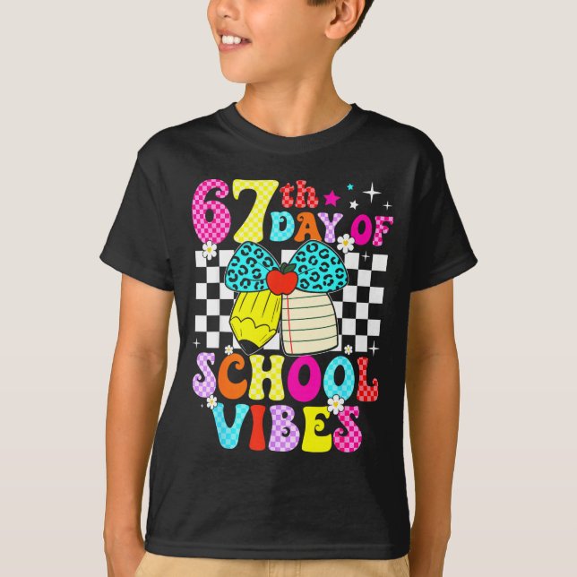 67 Days Of School Meme 100th Day Of School Vibes S T-Shirt (Front)