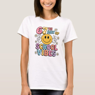 67 Days of School Meme 100th Day of School Vibes S T-Shirt