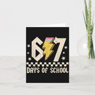 67 Days Of School Meme Slang Abcd Rock Boys Girls  Card