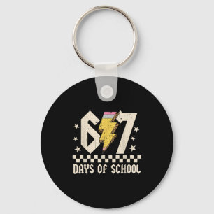 67 Days Of School Meme Slang Abcd Rock Boys Girls  Keychain