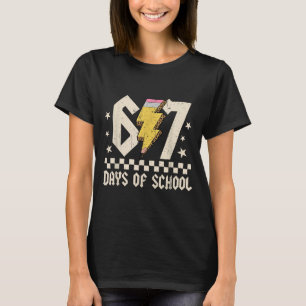 67 Days Of School Meme Slang Abcd Rock Boys Girls T-Shirt