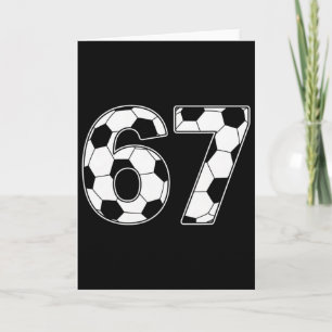 67 Days Of School Teachers Students Soccer Card