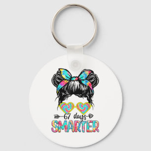 67 Days Of Smarter Messy Bun Six Seven 67th Day Of Keychain